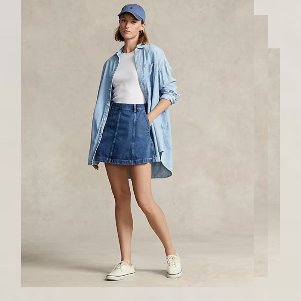 Polo Ralph Lauren, Women's A Line Denim Skirt, 10
